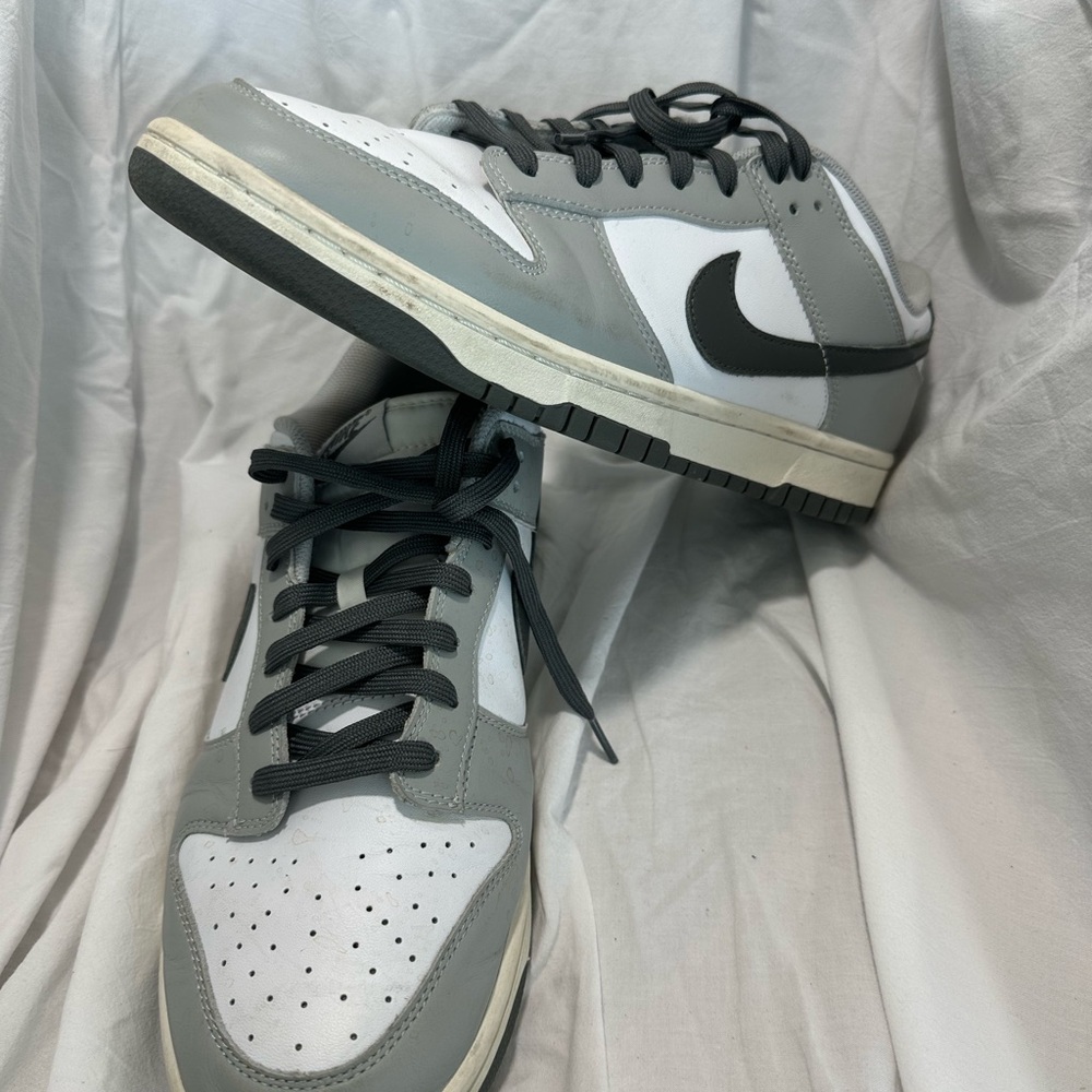 Nike Gray and White Men's Sneakers